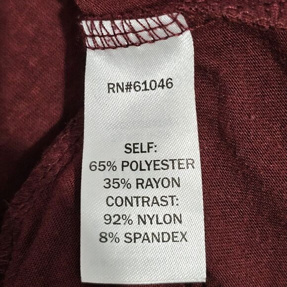 Vanity - Tank Top Lace Bedazzled Y2k - Size M - Maroon - Picture 8 of 8